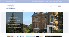 Desktop Screenshot of bridge-clinic.com